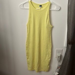 Fitted Sleeveless Rib-Knit Mini Dress